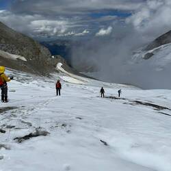 Gut, dass wir letztes Jahr auf dem Hintertuxer Gletscher geübt haben.