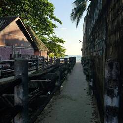 Auf den Weg zum Strand kann ich mich auch noch erinnern.