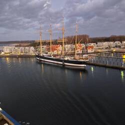 Einfahrt nach Travemünde