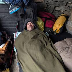 Unser Yeti hat sich schon eingerichtet