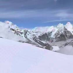 Ausblick von 5700 m Höhe