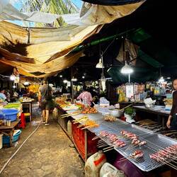 Berühmter Markt zum Krabben essen. Wir haben es gelassen 😅