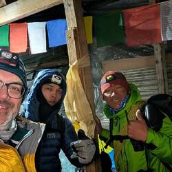 Und unserer Seilschaft - Start-Selfie