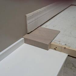Sample of stair nosing on landing