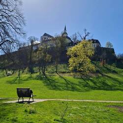 Der berühmte Michaelsberg mit Kloster in Siegburg