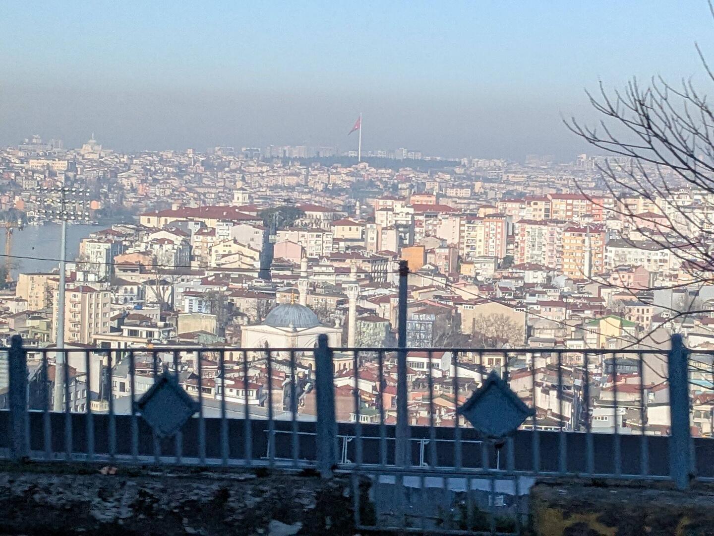 View is like this on both sides of Bosphorus.
