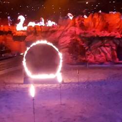 Ging fast schief, der von uns linke wollte sich weigern und blieb hängen (hinhören).