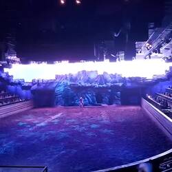 Großes Finale (Dolly von der Konserve). Red, White and Blue besingt die Flagge.