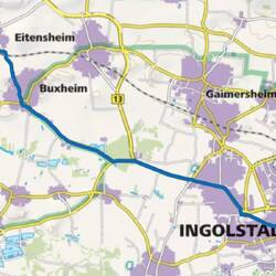Heute geht es von Tauberfeld nach Ingolstadt.