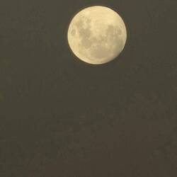 Vollmond vom Zimmer aus