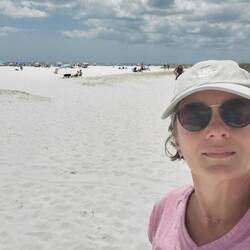 Siesta Key Beach plage de sable fin blanc mais impossible de se garer tellement il y a du monde