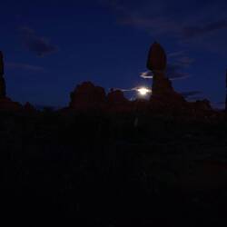 Balanced Rock im Vollmond