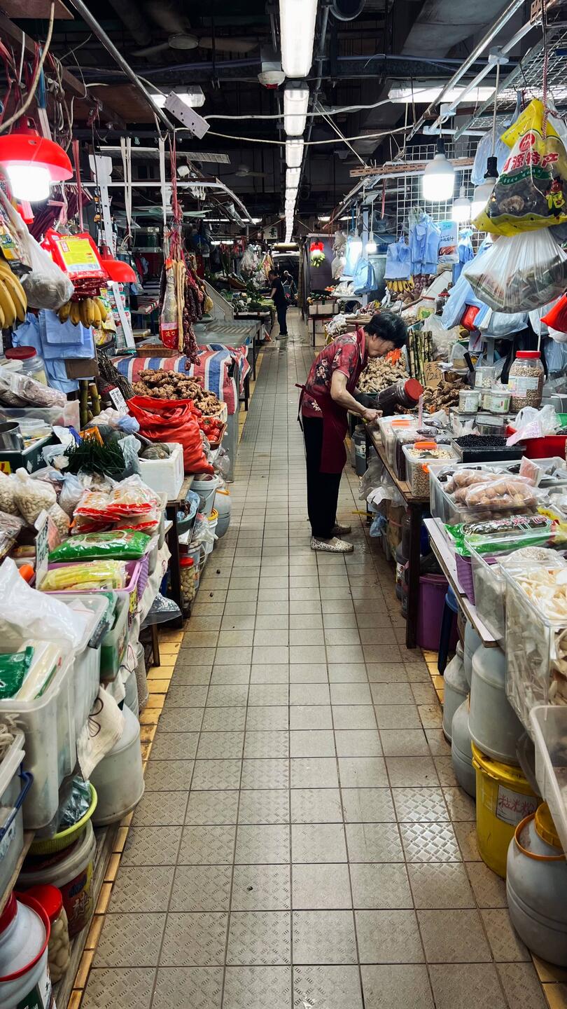 Giro mattutino al mercato locale