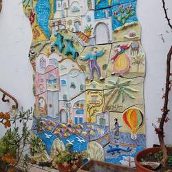 Mural in somebody's garden