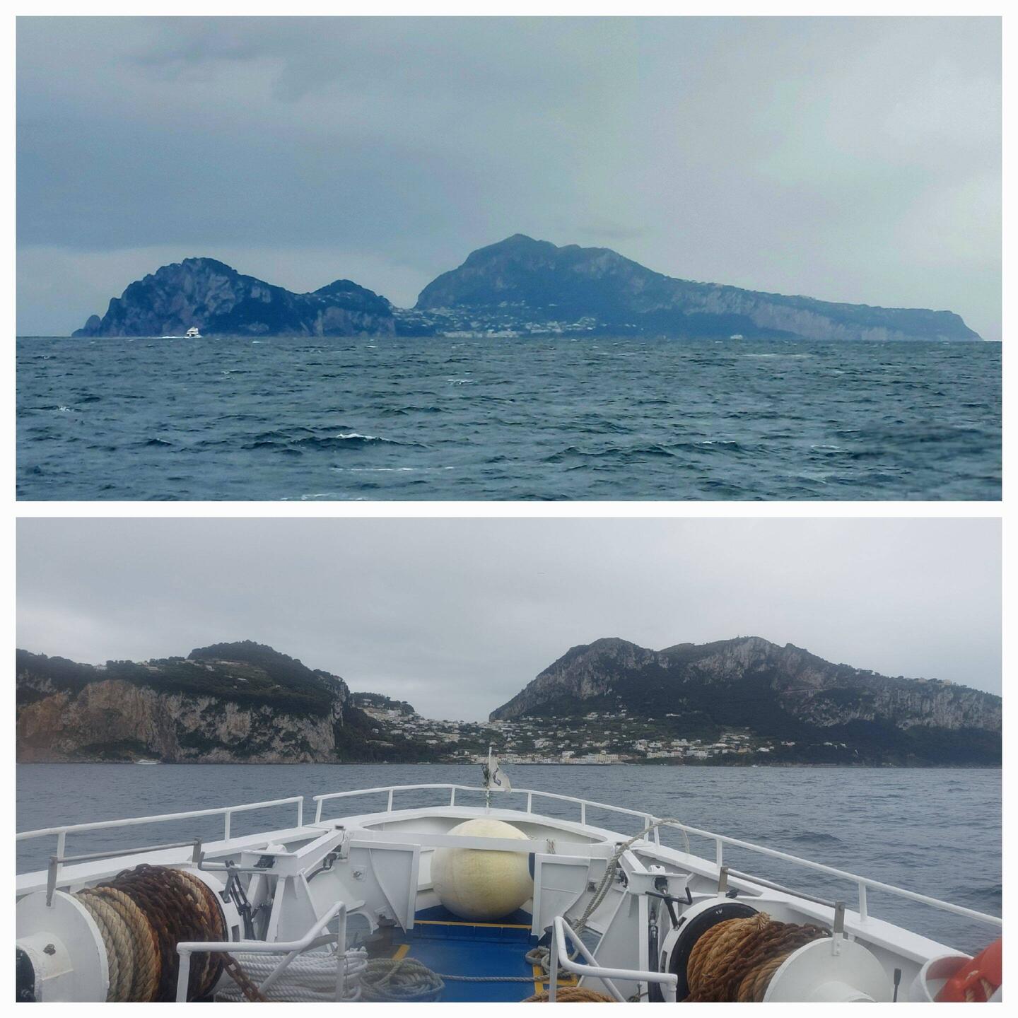 Approaching Capri Island