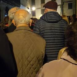 We joined the throng and followed the procession until we could make an exit on the street we needed