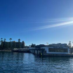 Ankommen in Manly am Anleger