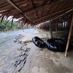 Angekommen - klitschnass, aber glücklich