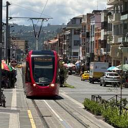Einzige Straßenbahn in Ecuador