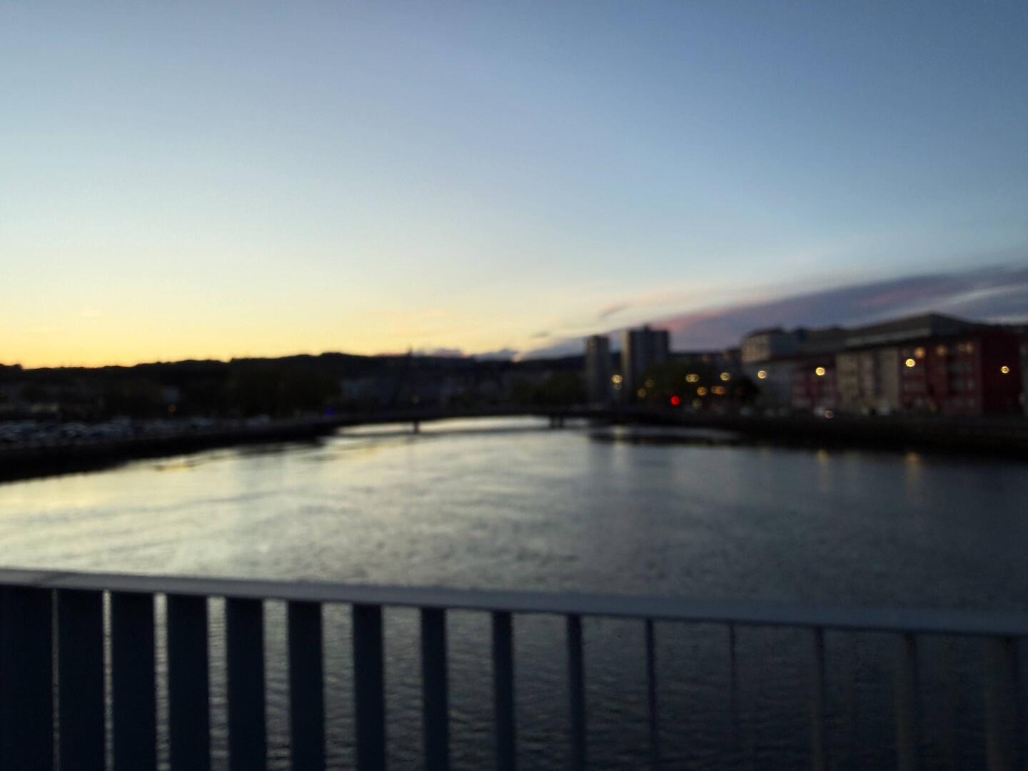 Still dark as we left town at 8am this morning