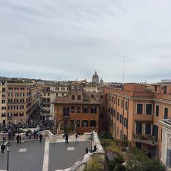 The view from the Spanish Steps.