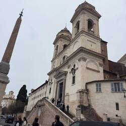 The top of the Spanish Steps.