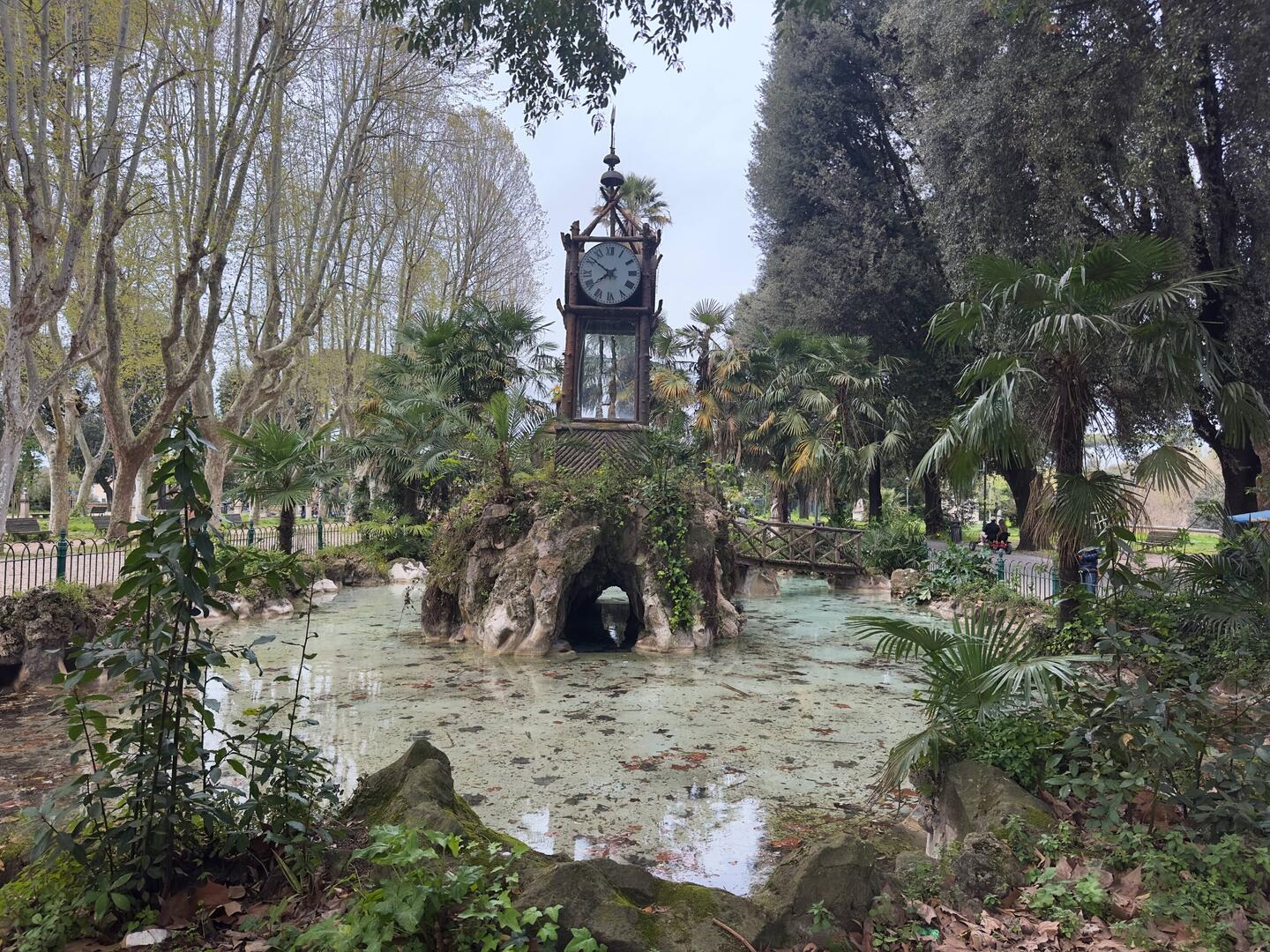 The Water Clock at Villa Borghese.