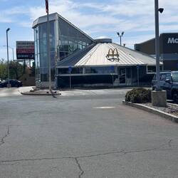The McDonald's in the shape of UFO