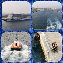 Und wieder das Auslaufen aus dem Hafen beobachtet und genossen☺