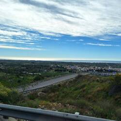 Unsere Fahrt, hier Blick auf Torreblanca