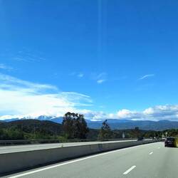 Kurz hinter der französischen Grenze