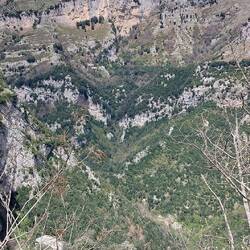 View of the limestone cliffs