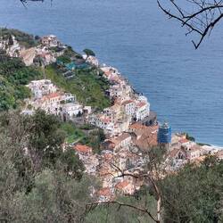 View down to Amalfi