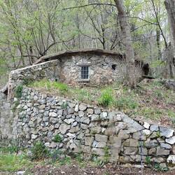 A former lime kiln, possibly, now converted for rangers kit storage