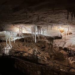 Still on the natural entrance, cave trail
