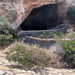 The start of the natural entrance