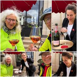 ... und lassen uns vinniger sehr charmanten Französin eine Moët & Chandon kredenzen