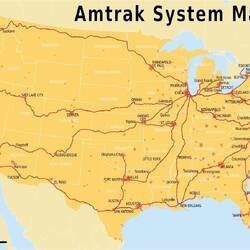 Für ein so grosses Land wie die USA gibt es erschreckend wenig Zugverbindungen.