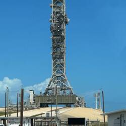 Hier stand gestern noch die SLS Rakete der Artemis 2 Mission