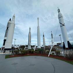 Der Rocketgarden mit diversen Raketen