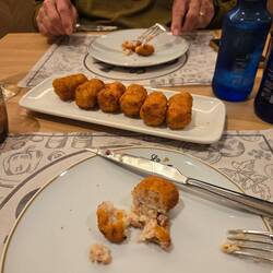 Appetizers ham croquettes