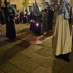 This cross was much heavier. Note the chains and bare feet.