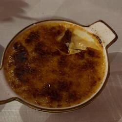 Crema catalana al dulce de leche