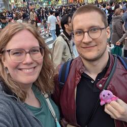 Mitten drin auf der Kreuzung