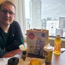 Erstmal stärken nach der stressigen Reise