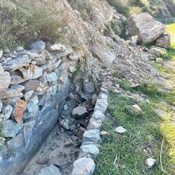 Slide cutting off the acequia