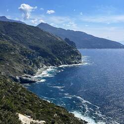 Eindruck der schönen Landschaft von unterwegs