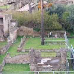 View of a villa garden