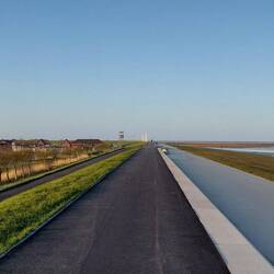 Der neue Deich von Friedrichskoog