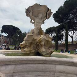 Fountain close to the Temple of Hercules Victor.